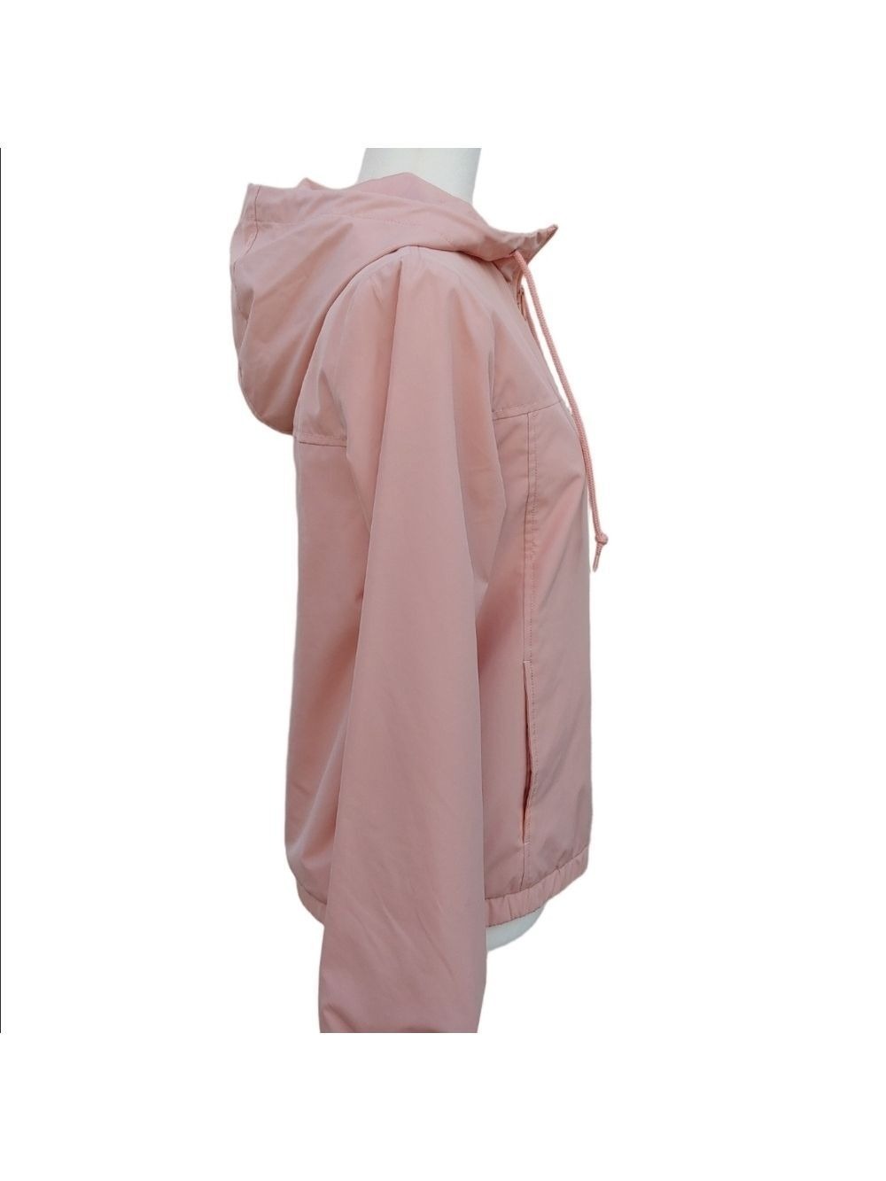 Vans Light Pink Zip-Up Hooded Windbreaker Jacket in Women's XS - Picture 12 of 17